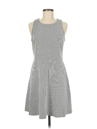 Pre-owned Ann Taylor Loft Casual Dress In Gray
