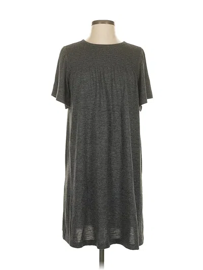 Pre-owned Ann Taylor Loft Casual Dress In Gray