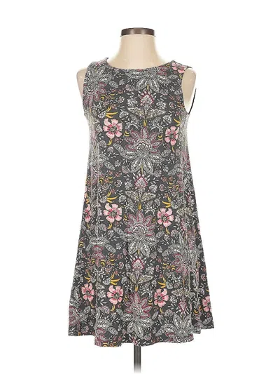 Pre-owned Ann Taylor Loft Casual Dress In Gray