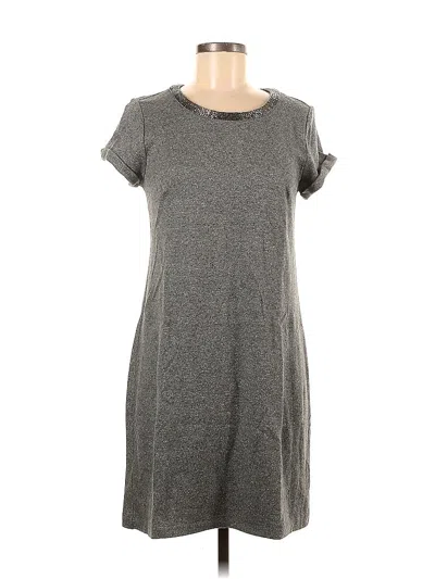 Pre-owned Ann Taylor Loft Casual Dress In Gray