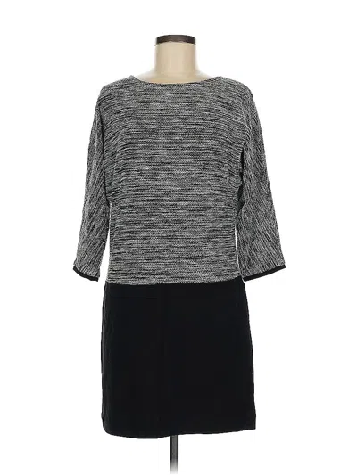 Pre-owned Ann Taylor Loft Casual Dress In Gray