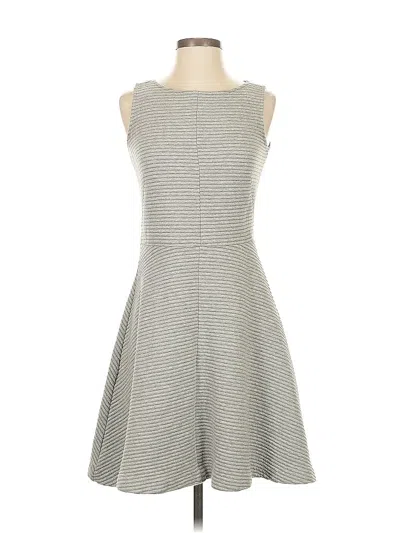 Pre-owned Ann Taylor Loft Casual Dress In Gray