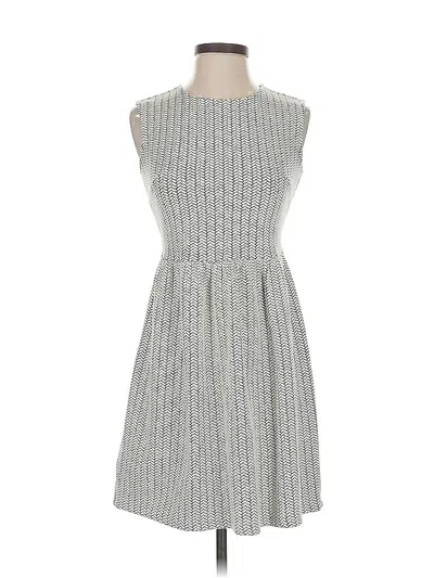 Pre-owned Ann Taylor Loft Casual Dress In Gray