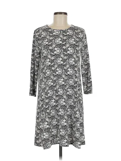 Pre-owned Ann Taylor Loft Casual Dress In Gray