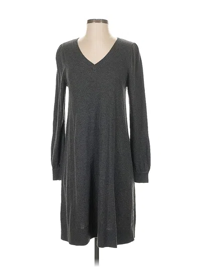 Pre-owned Ann Taylor Loft Casual Dress In Gray