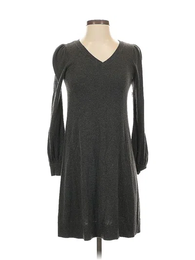 Pre-owned Ann Taylor Loft Casual Dress In Gray
