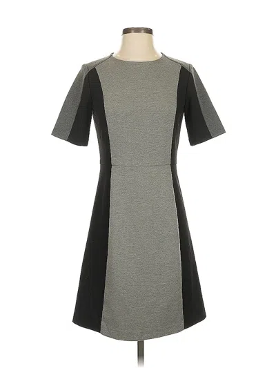 Pre-owned Ann Taylor Loft Casual Dress In Gray