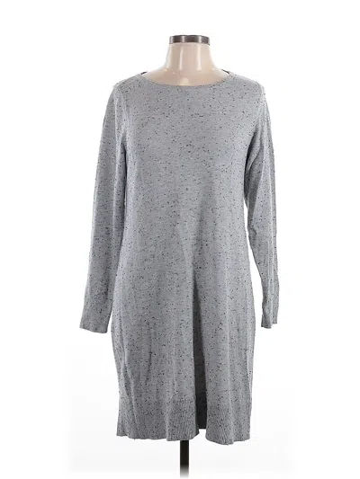 Pre-owned Ann Taylor Loft Casual Dress In Gray