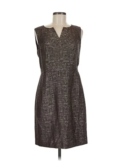 Pre-owned Ann Taylor Loft Casual Dress In Gray
