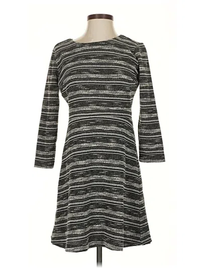 Pre-owned Ann Taylor Loft Casual Dress In Gray
