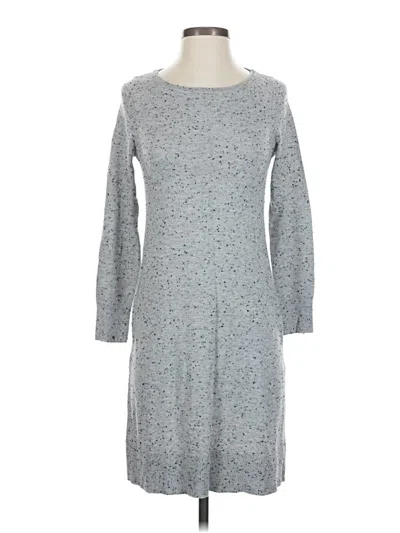 Pre-owned Ann Taylor Loft Casual Dress In Gray