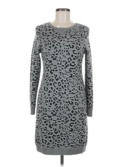 Pre-owned Ann Taylor Loft Casual Dress In Gray