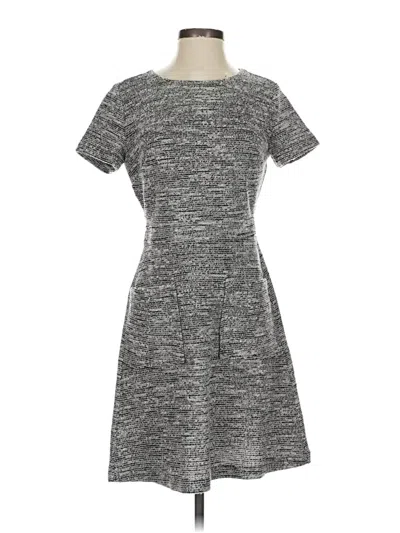 Pre-owned Ann Taylor Loft Casual Dress In Gray