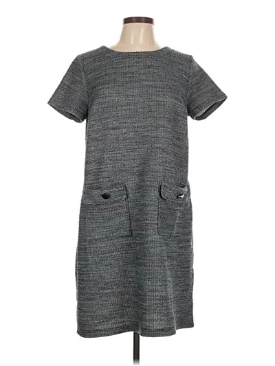 Pre-owned Ann Taylor Loft Casual Dress In Gray