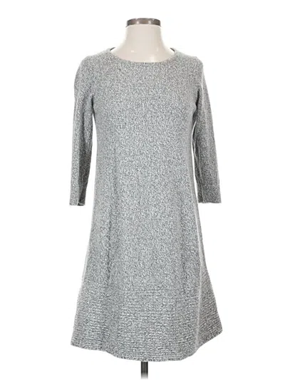 Pre-owned Ann Taylor Loft Casual Dress In Gray