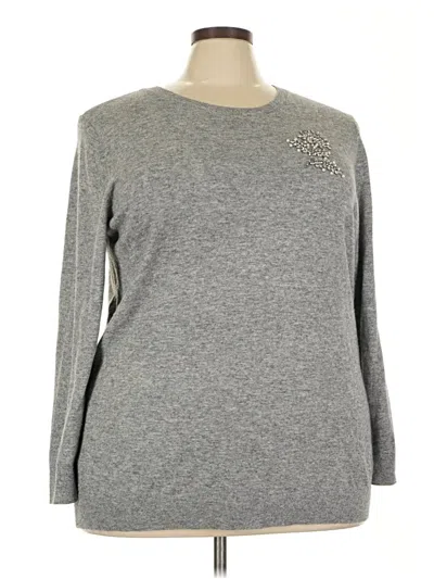 Pre-owned Ann Taylor Loft Casual Dress In Gray