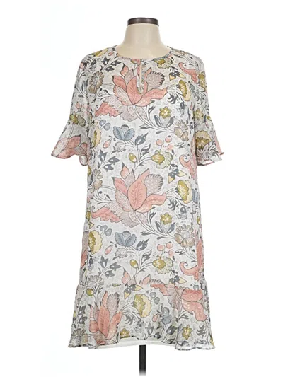 Pre-owned Ann Taylor Loft Casual Dress In Gray