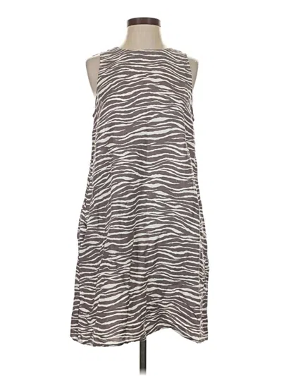 Pre-owned Ann Taylor Loft Casual Dress In Gray