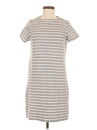 Pre-owned Ann Taylor Loft Casual Dress In Gray