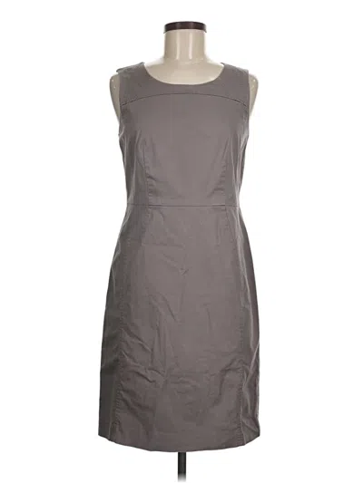 Pre-owned Ann Taylor Loft Casual Dress In Gray