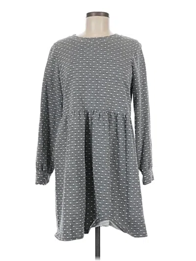Pre-owned Ann Taylor Loft Casual Dress In Gray