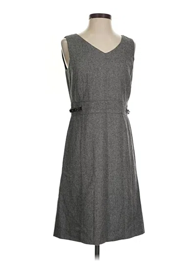 Pre-owned Ann Taylor Loft Casual Dress In Gray