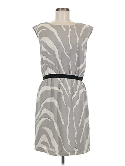 Pre-owned Ann Taylor Loft Casual Dress In Gray