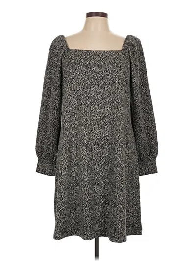 Pre-owned Ann Taylor Loft Casual Dress In Gray
