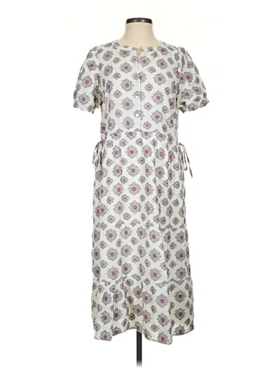 Pre-owned Ann Taylor Loft Casual Dress In Gray