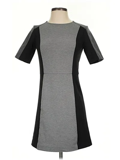 Pre-owned Ann Taylor Loft Casual Dress In Gray