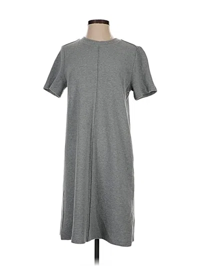 Pre-owned Ann Taylor Loft Casual Dress In Gray