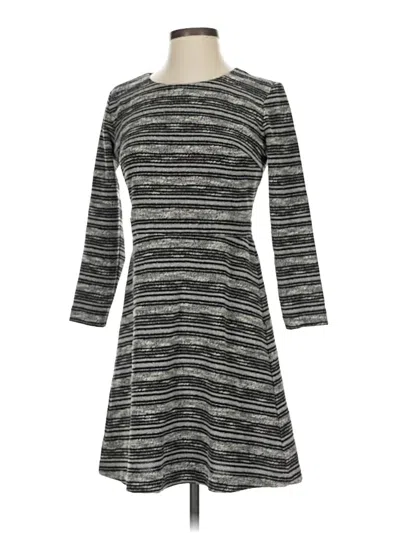 Pre-owned Ann Taylor Loft Casual Dress In Gray