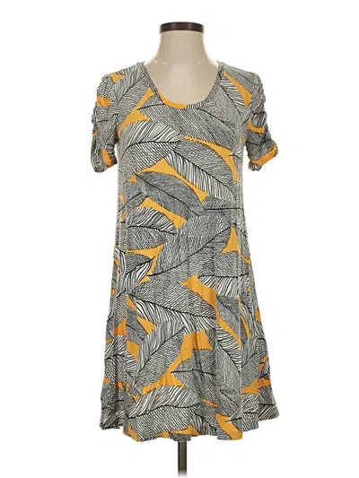 Pre-owned Ann Taylor Loft Casual Dress In Gray