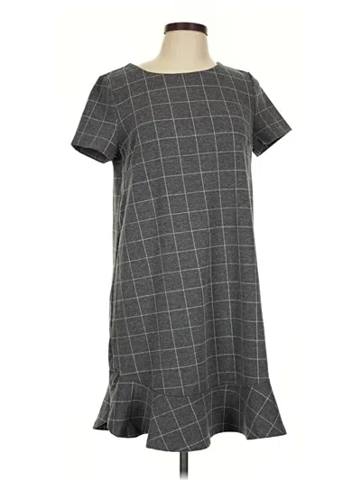 Pre-owned Ann Taylor Loft Casual Dress In Gray
