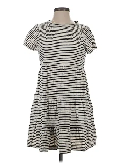 Pre-owned Ann Taylor Loft Casual Dress In Gray