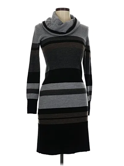 Pre-owned Ann Taylor Loft Casual Dress In Gray