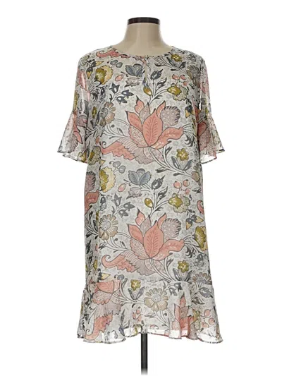 Pre-owned Ann Taylor Loft Casual Dress In Gray