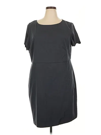 Pre-owned Ann Taylor Loft Casual Dress In Gray