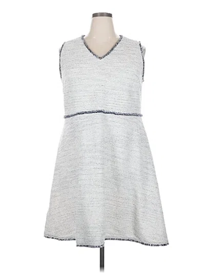 Pre-owned Ann Taylor Loft Casual Dress In Gray