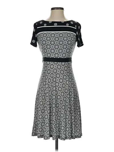 Pre-owned Ann Taylor Loft Casual Dress In Gray