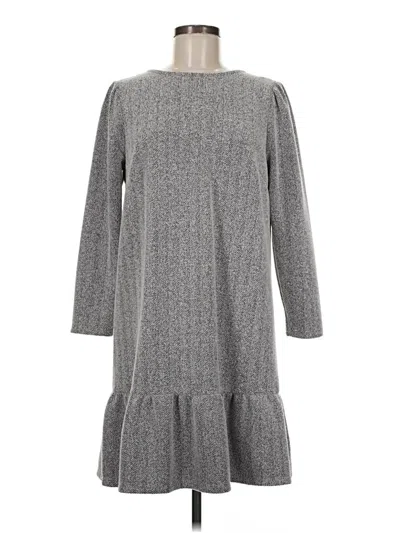 Pre-owned Ann Taylor Loft Casual Dress In Gray