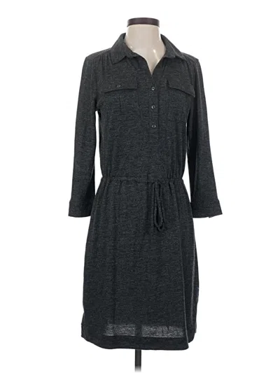 Pre-owned Ann Taylor Loft Casual Dress In Gray