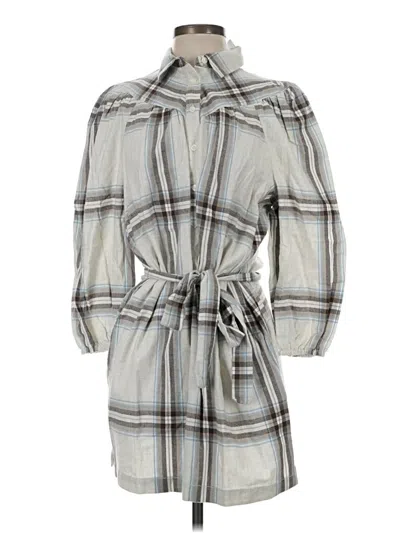 Pre-owned Ann Taylor Loft Casual Dress In Gray