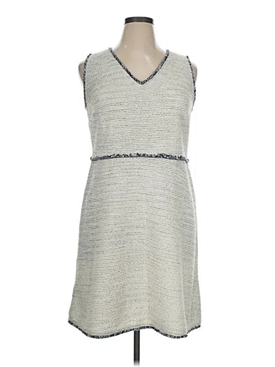 Pre-owned Ann Taylor Loft Casual Dress In Gray