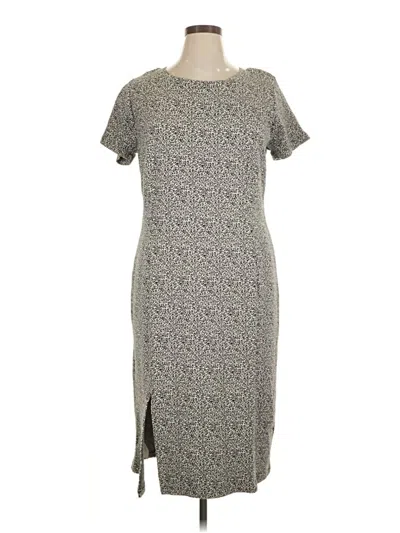 Pre-owned Ann Taylor Loft Casual Dress In Gray