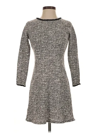 Pre-owned Ann Taylor Loft Casual Dress In Gray