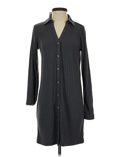 Ann Taylor Loft Casual Dress In Gray