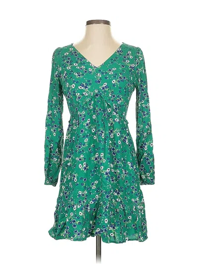 Pre-owned Ann Taylor Loft Casual Dress In Green