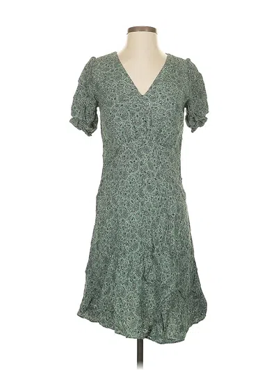 Pre-owned Ann Taylor Loft Casual Dress In Green