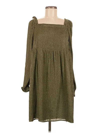 Pre-owned Ann Taylor Loft Casual Dress In Green